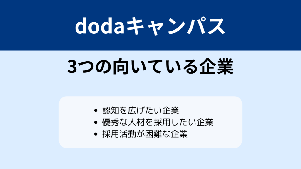 dodoaキャンパス 向いている企業